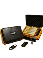 Kit Umidor Premium Preto e Amarelo - HIT